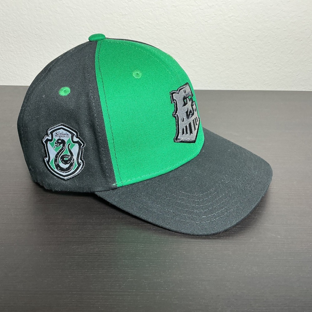Melonwear Harry Potter Slytherin Hat Unisex OS Green‎ Black Snapback Snake Crest